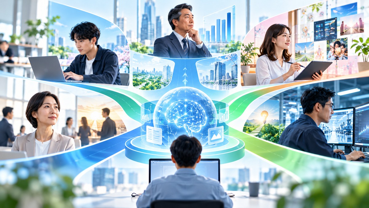 生成AI・DXスキルを仕事につなげるキャリアルートのイメージ