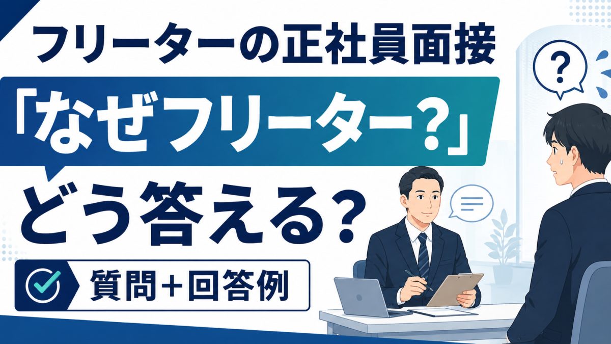 正社員採用の面接準備をするイメージ
