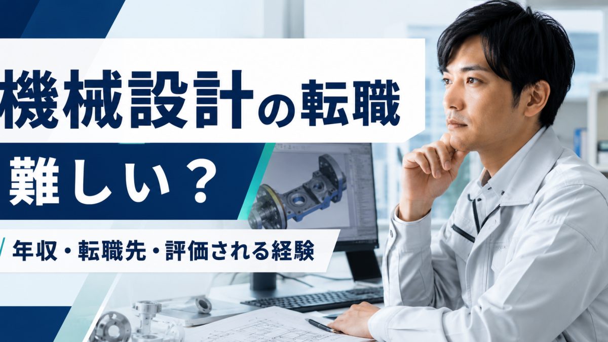 機械設計のキャリアを考えるイメージ