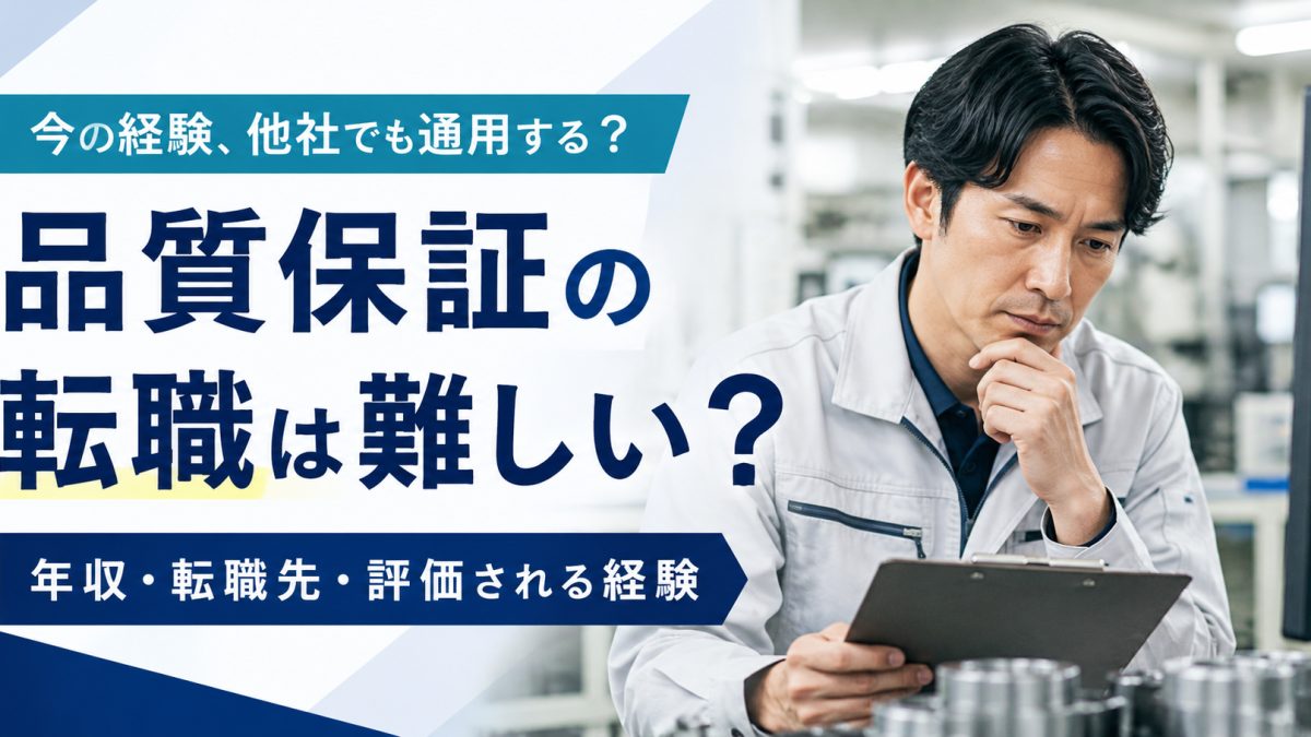 品質保証のキャリアを考えるイメージ